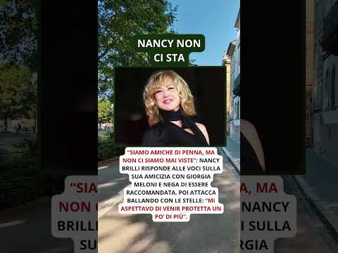 Video Nancy Brilli rompe il silenzio su Giorgia Meloni «Siamo amiche di penna» E attacca Ballando