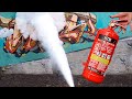 Painting with a FIRE 🔥 EXTINGUISHER (DON’T try this ⚠️)