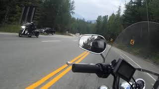 Slow TV - Motorcycle ride from Revelstoke Canada to Radium Hot Springs, CA 2022-09-07