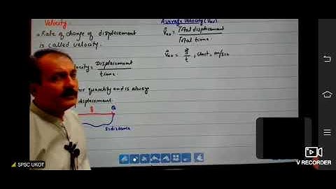 Velocity |Full topic with full of concept | By sir Mamtaz | SPSC umerkot