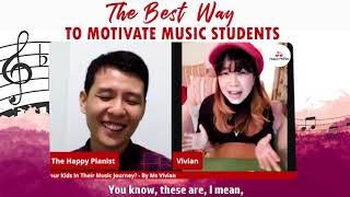 Celebrity The Best Way to Motivate Music Students - The Happy Pianist Profile