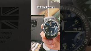 I tried to DESTROY this British watch 😱@elliotwatcher1941#youtubeshorts #watches #love #girl #fyp