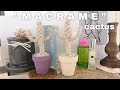 #DIY · Macrame🌵Cactus / 다이소 1,000원짜리 털실로 만든 마크라메🌵선인장