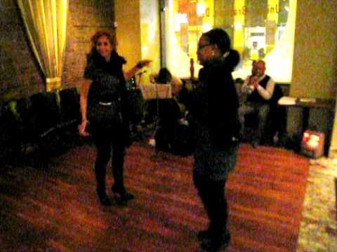 Raysa and Michelle dancing samba