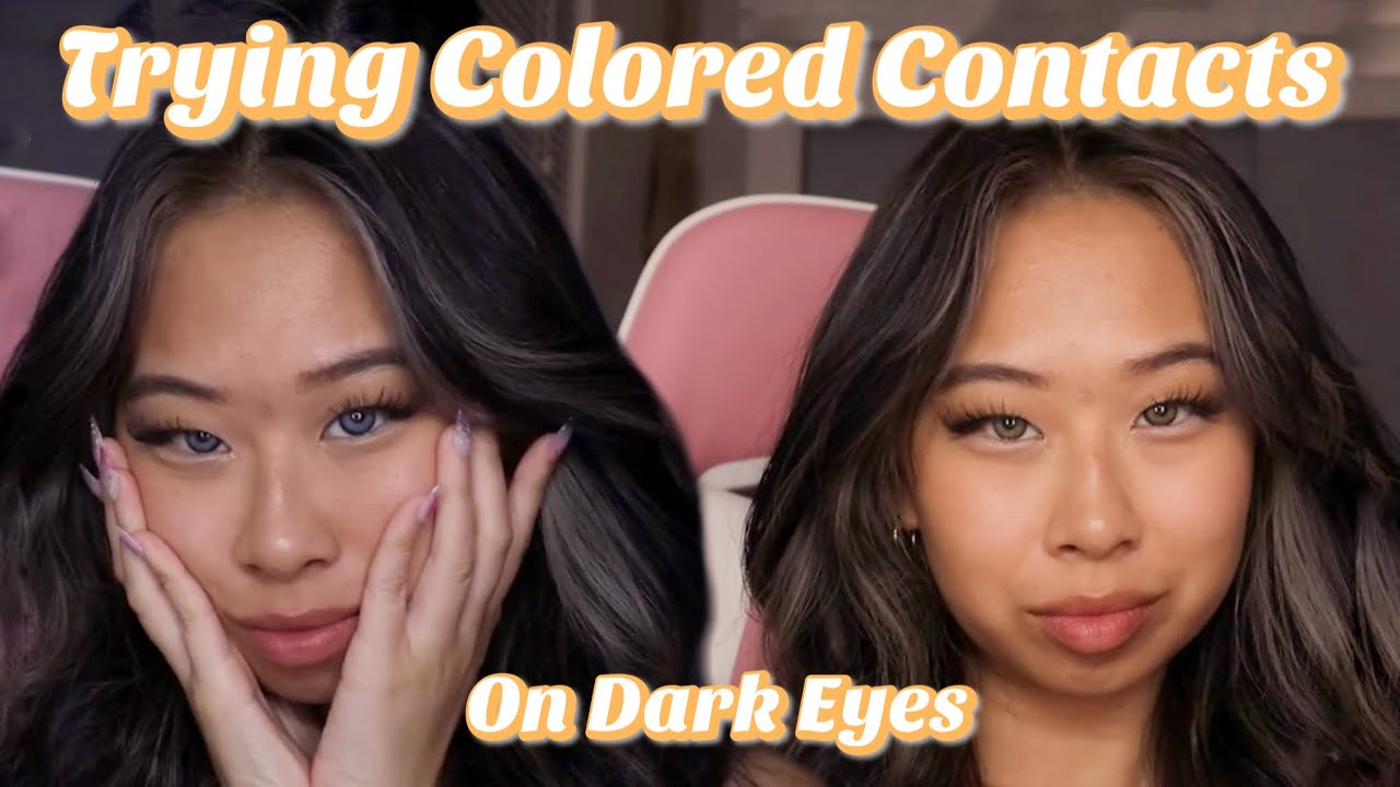 Trying on Colored Contacts *Just 4 Kira* YouTube