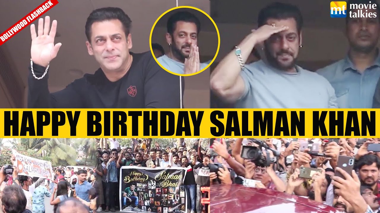 Salman Khan turns 60! Crazy Fans gather outside his House | Throwback Video