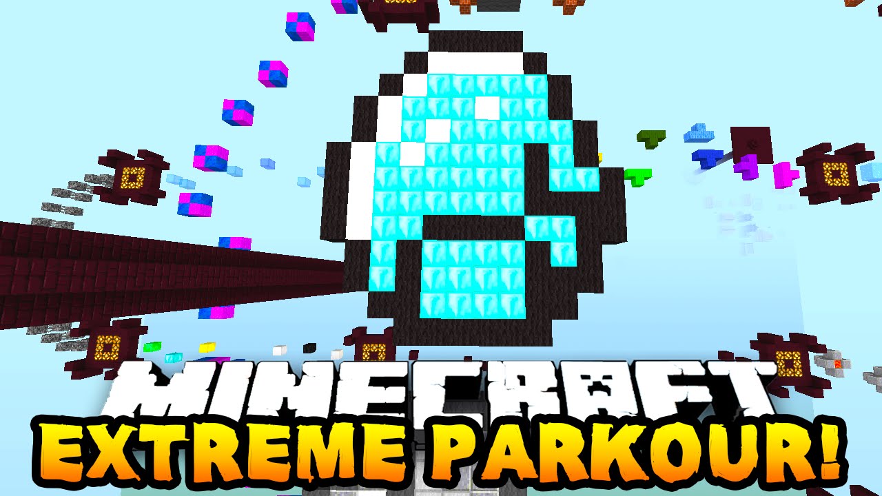 Minecraft EXTREME PARKOUR! - w/PrestonPlayz & Lachlan! - YouTube