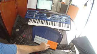 Yamaha SeqTrak with Akai AX60 Demo 2