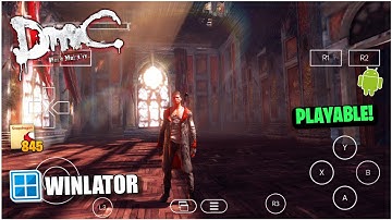 DMC Devil May Cry Gameplay Winlator 7.1.3 Glibc - Tested on Snapdragon 845 + Settings!