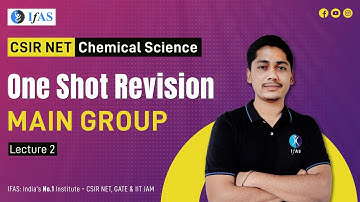 Main Group Elements Chemistry CSIR NET Questions Practice 2025 | IFAS