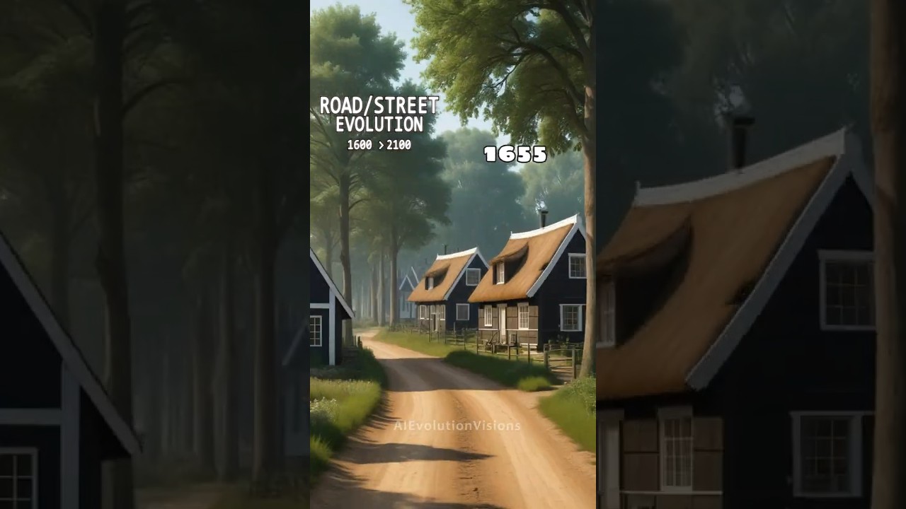 Evolution of the streets/roads across the time