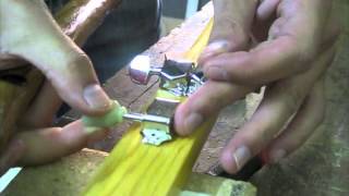 WINE BOX GUITAR MAKING OF LUCKY STRIPES HANDMADE GUITARS SHOW SOME STEPS FROM CONSTRUCTION OF WINE BOX GUITAR MADE FOR