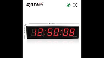 Ganxin Multicolored digital table clock countdown timer stopwatch led wall clock