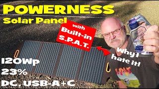 The Powerness Solar Panel with built-in S.P.A.T. Most powerful and efficient portable solar panel?