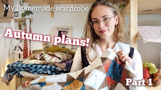 My homemade wardrobe: autumn plans! 🍂 Part 1 - Mending, sewing and knitting my fall capsule wardrobe