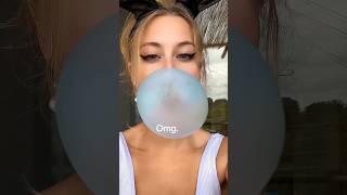 Details Biggest BUBBLEGUM BUBBLE!!! 😨💕🦋 #funny #bubblegum #omg #cringe Update