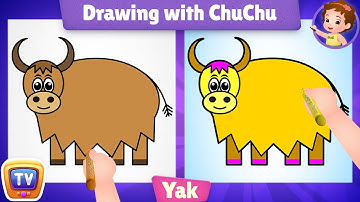 How to Draw a Yak? - Drawing with ChuChu - ChuChu TV Drawing for Kids Easy Step by Step
