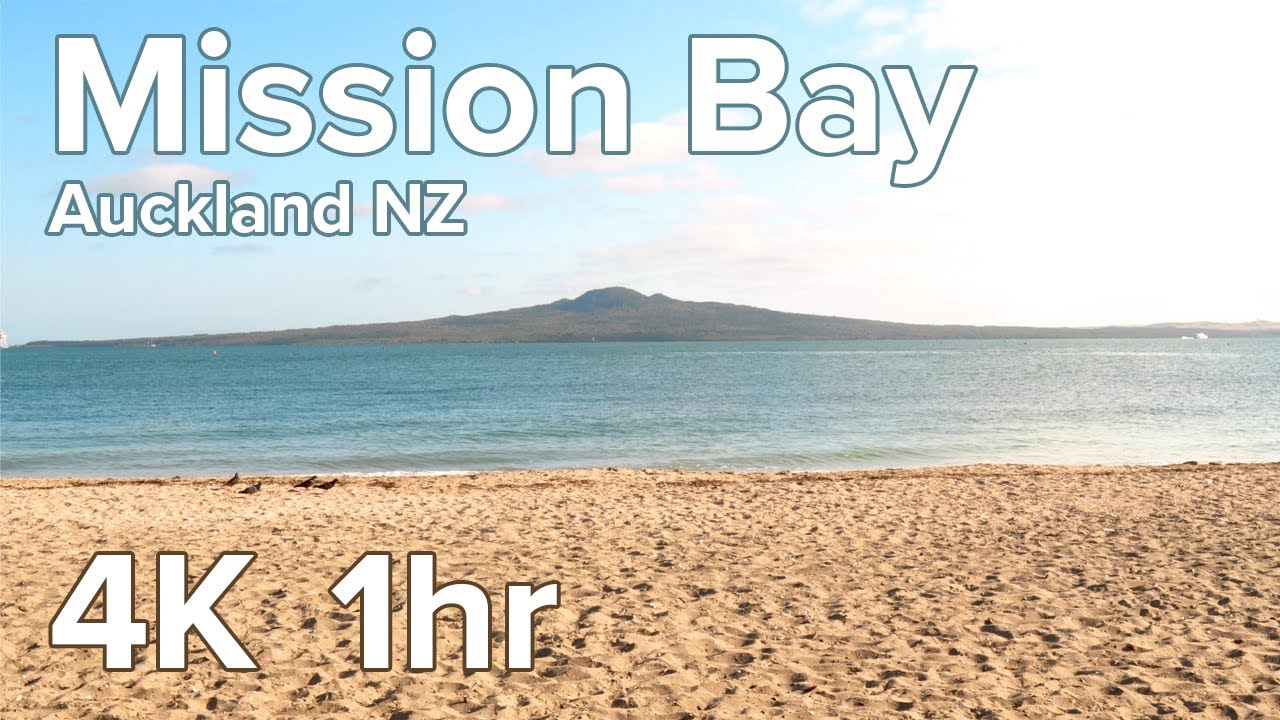 Mission Bay - Relaxing beach sounds - Auckland - New Zealand - 4K