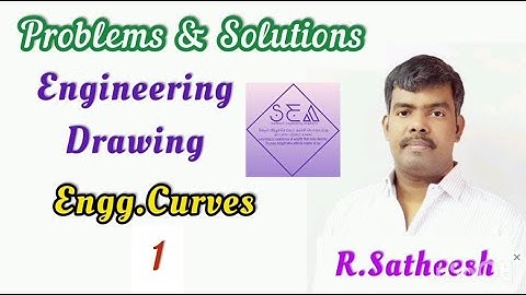 Ellipse | Engineering Drawing UNIVERSITY Questions | Satheesh Engineering Academy (SEA)