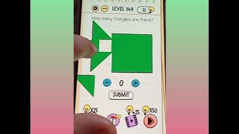 #Tricky #puzzle #Braintest #level149 "How many triangles are there"