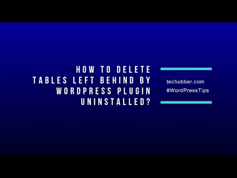 How To Find and Delete Tables Left Behind By Uninstalled Plugins in WordPress