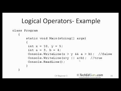 C# Beginner 3 - Variables, Data types, Assignment