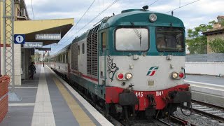 Italy Fs Cl D445 Loco Hauled Intercity Services From Reggio Calabria To Taranto