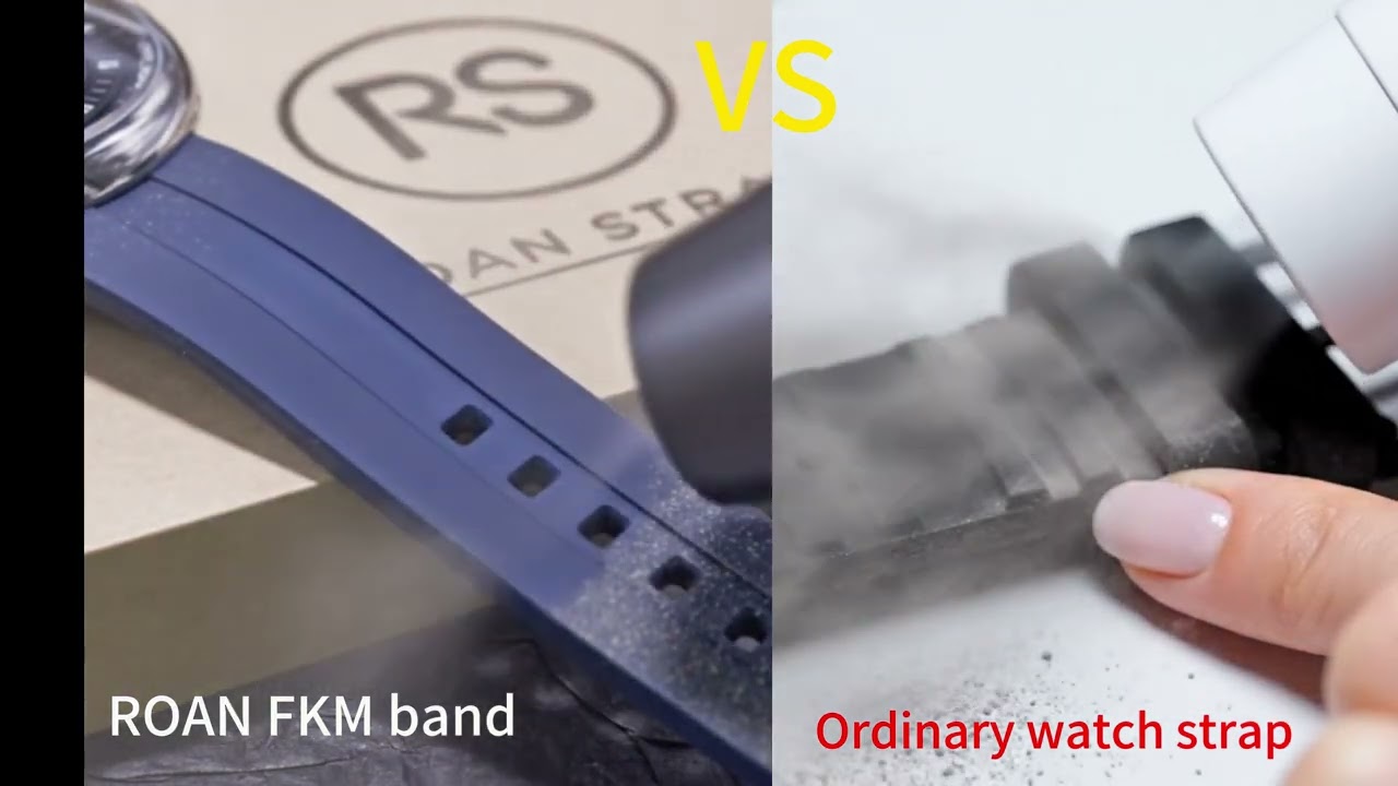 FKM vs Silicone: Why Your Watch Strap Always Gets Dirty! (Dust Test)