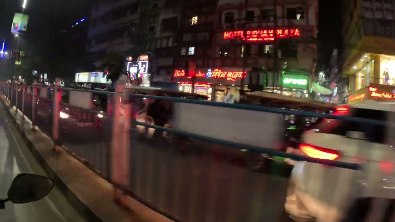 Night street view Siliguri