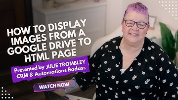 How to display images from a Google Drive to HTML page