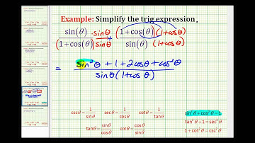 Example 5: Simplifying a Trigonometric Expression