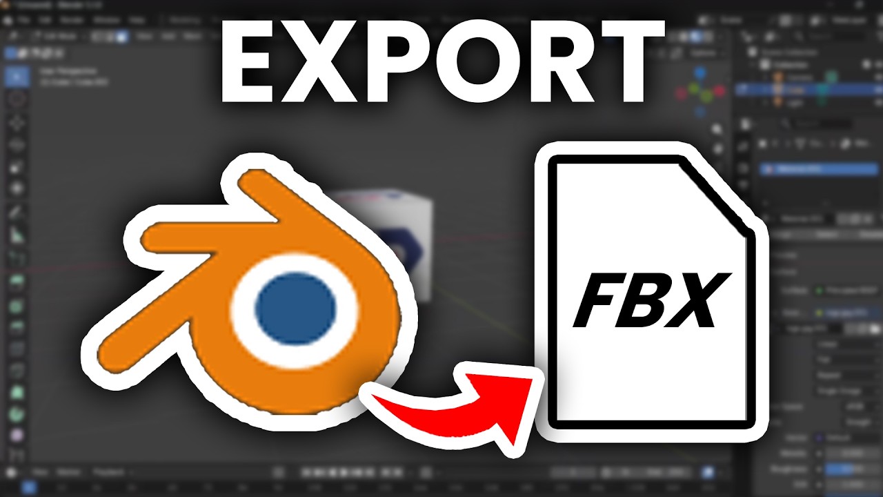 How To Export Blender To FBX With Texture - Step By Step - YouTube