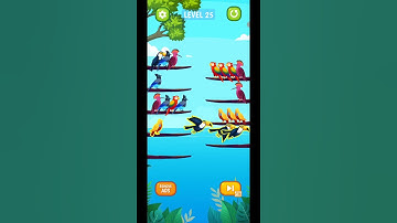 Bird Sort Puzzle Level 25 Gameplay Android IOS