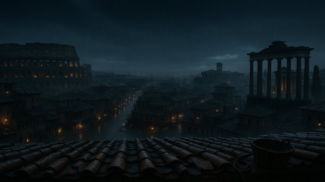 8 Hours Rain Sounds with Subliminal Stoic Affirmations | Deep Sleep, Calm Mind, Stress Relief