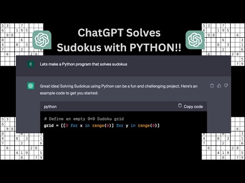 Python Code to Solve Sudokus Using ChatGPT