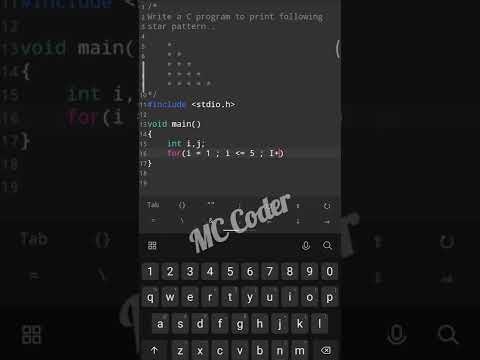 How to print right angle triangle star pattern in C Language | Star pattern |for loop #starpatterns