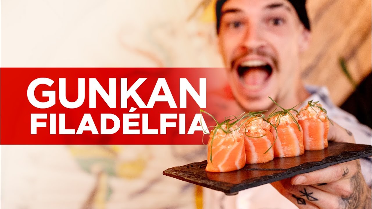 GUNKAN FILADÉLDIA: OVERDOSE DE SALMÃO | Como fazer Sushi
