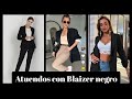 ATUENDOS CON BLAIZER NEGRO 2024 #tendenciasmoda #moda2024 #fashiontrends #outfit #fashionoutfits