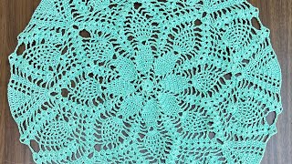 Crochet Easy Pineapple Tablecloth | Crochet Tablecloth pattern | crochet Tablecloth Part - 3