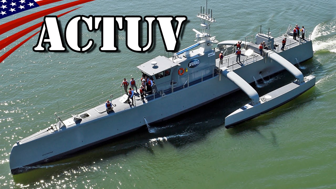 Anti-Submarine Warfare Continuous Trail Unmanned Vessel (ACTUV) Sea Hunter - US Navy New Type Vessel