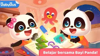 BERMAIN SAMBIL BELAJAR BAYI PANDA, BUKU PEMBELAJARAN KIKI DAN MIUMIU | GAME ANAK | BABYBUS INDONESIA screenshot 5