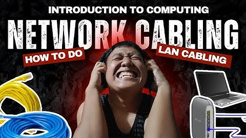 INTRODUCTION TO COMPUTING | LAN NETWORK CABLING TUTORIAL (Straight-Through & Crossover Cable)