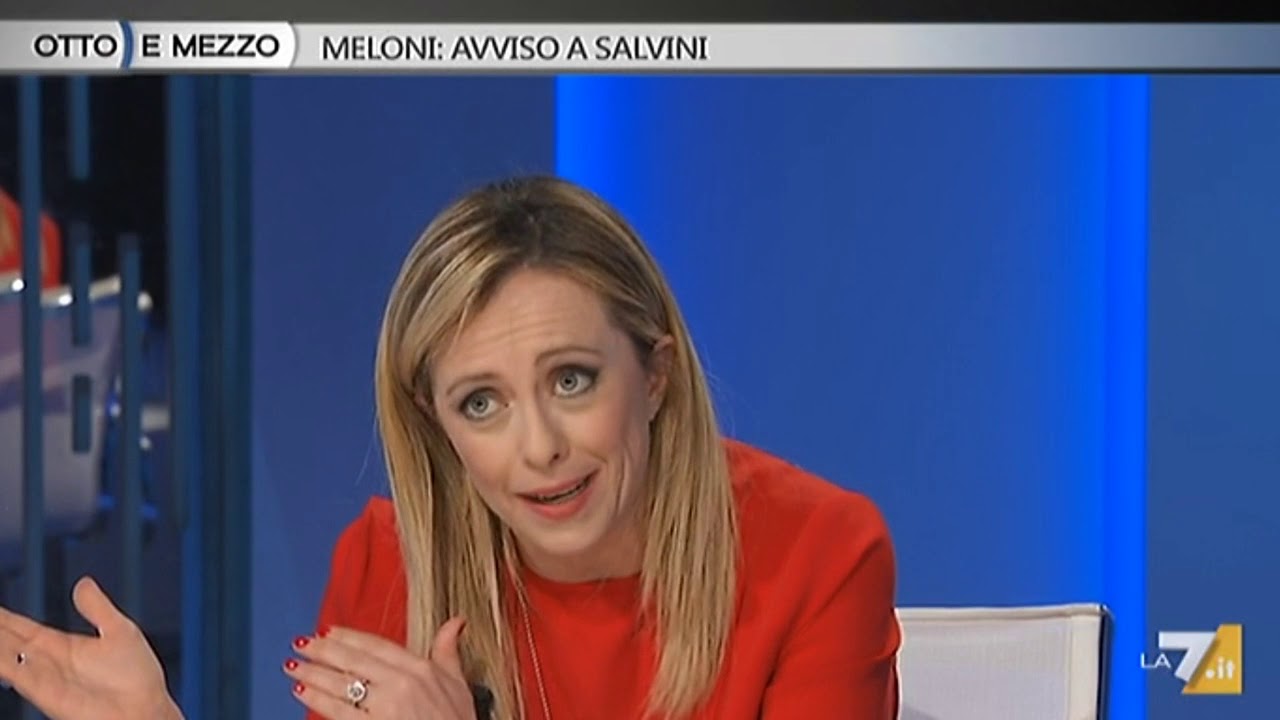 Giorgia Meloni ora a Otto e Mezzo su La7: Da non perdere! - YouTube