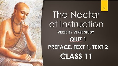 Nectar Of Instruction-English-Quiz1