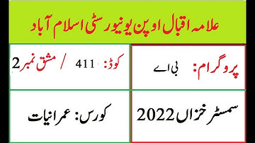 AIOU Code 411 Solved Assignment No 2 Autumn 2022 | Baloch Academy