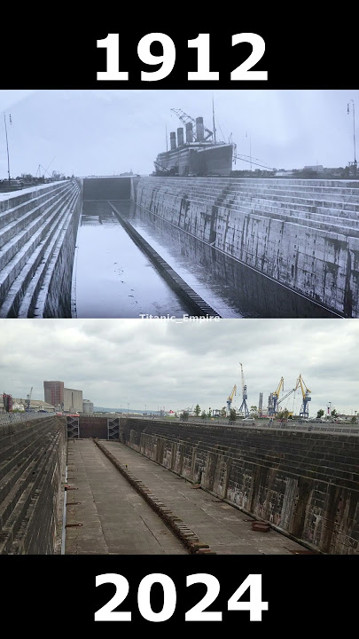 Titanic then and now #titanic  #titanic1912  #titanicmovie  #titanicsinking  #belfast
