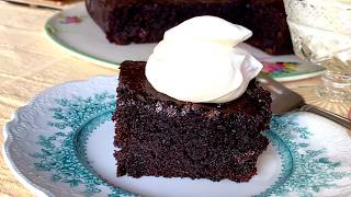 Chocolate Snack Cake~from scratch! (no eggs or dairy)