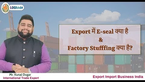 Export में E-seal क्या है & Factory Stuffing क्या है ? | Mr. Kunal Dugar