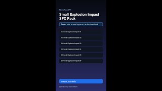 Small Explosion Impact SFX Pack | #Shorts