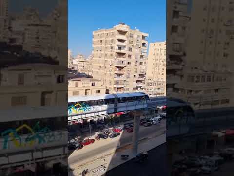 فرحة تجربة المونوريل بعد وصوله المحطات فى مدينة نصر